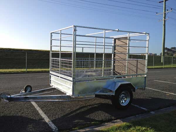 single axle stock trailer