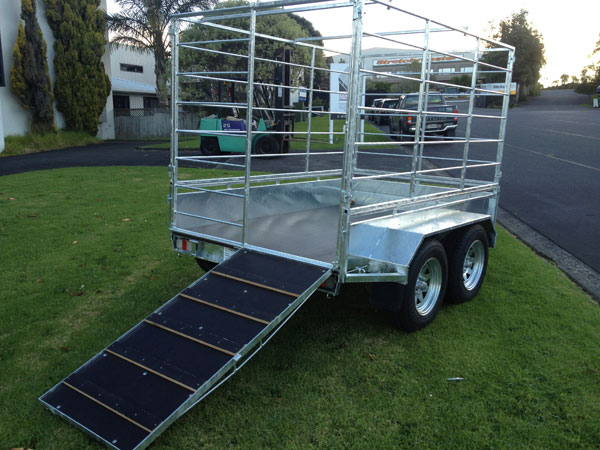 stock trailer with stock cage