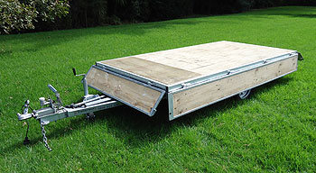 Flat Deck Tilting Trailer