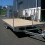 large flat deck trailer