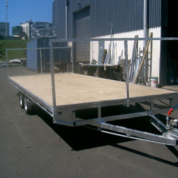 large flat deck trailer