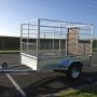 single axle stock trailer