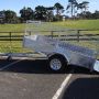 tipping trailer with cage